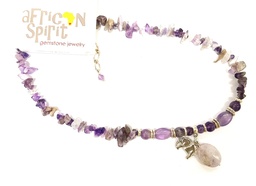 [ROSH-PEN] African Spirit Amethyst Necklace