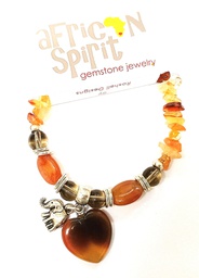 [ROSH-BRA] African Spirit Carnelian Bracelet