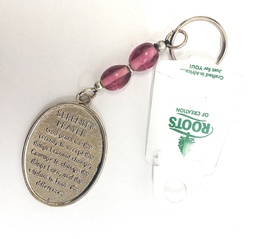 [ROC-KEY] ROC Glass Bead Serenity Prayer Keyring